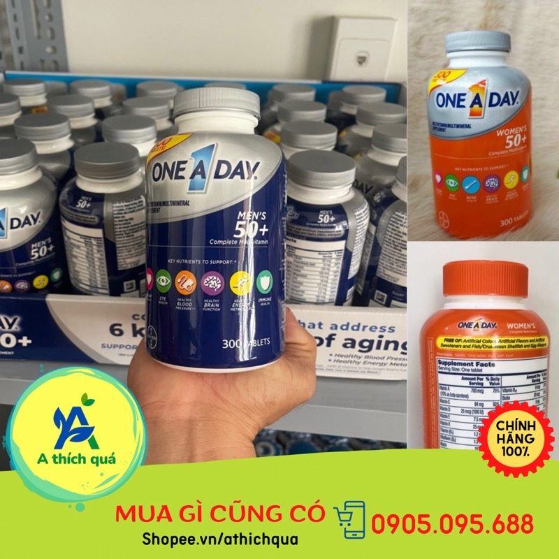 (Mẫu mới) One A Day Men's Complete Multivitamin Hàng Mỹ Chính Hãng