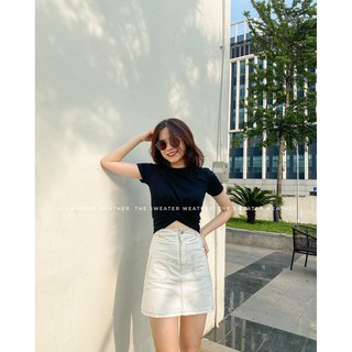 Chân váy thô chỉ nổi 03
