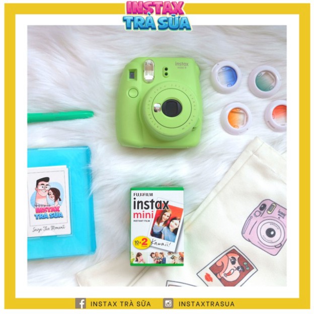 COMBO INSTAX MINI 9 - chính hãng Fujifilm - MÁY CHỤP ẢNH LẤY LIỀN