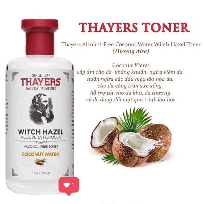  Nước hoa hồng - Toner Thayers