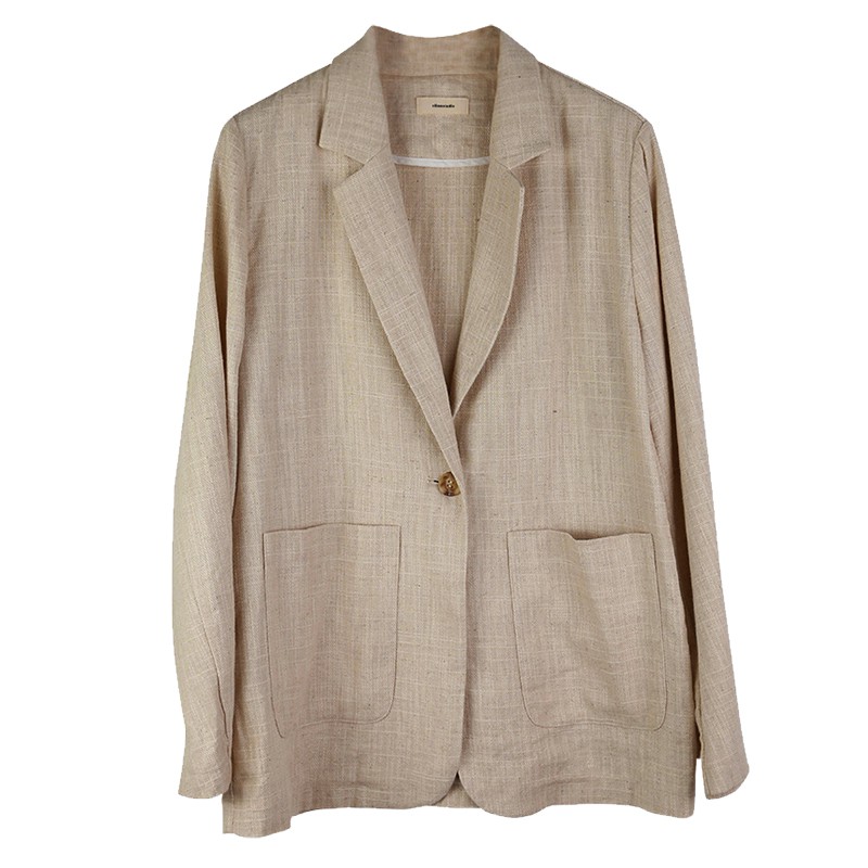 Áo khoác Blazer MORAN mỏng nhẹ mùa thu style vintage nhẹ nhàng vải lanh 8936 | BigBuy360 - bigbuy360.vn