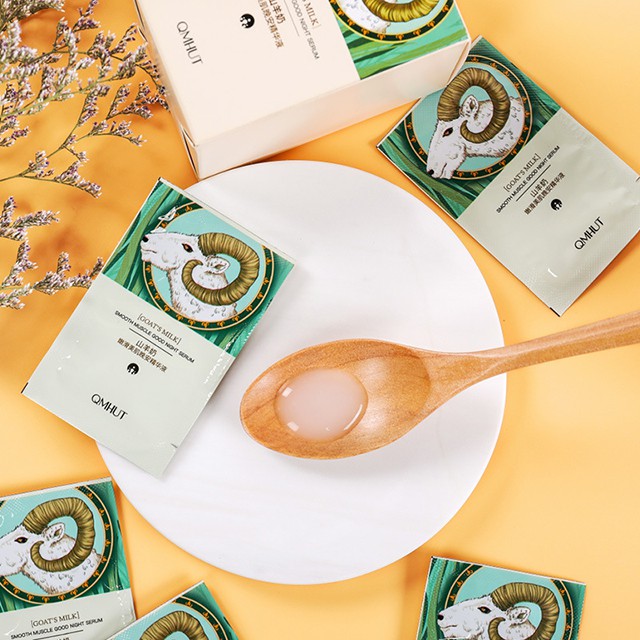 Serum QMHUT Tinh Chất Sữa Dê Thu Nhỏ Lỗ Chân Lông Làm Sáng Dưỡng Ẩm - Hộp 21 Gói