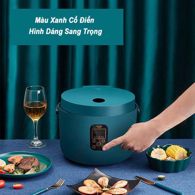 Nồi Cơm Điện Tử Mini Đa Năng Giá Rẻ JIASHI 3L 6 Chức Năng Cho 1-3 Người Hàng Nội Địa Cao Cấp NCD03