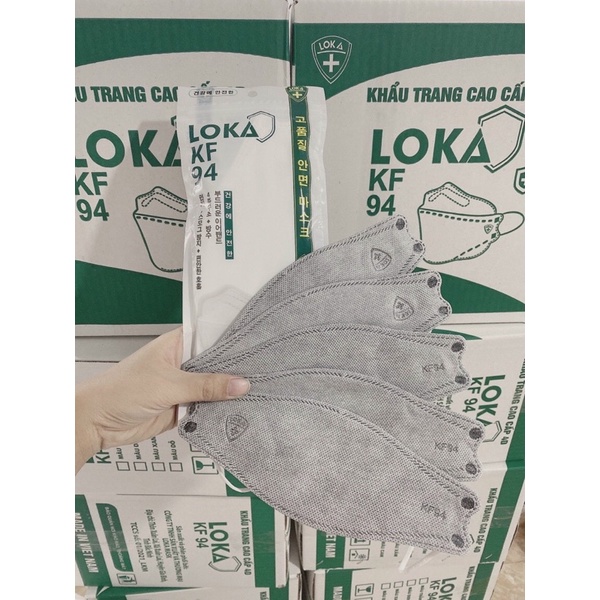 Khẩu Trang 4D KF94 LOKA 4 LỚP KHÁNG KHUẨN Công Nghệ Cao