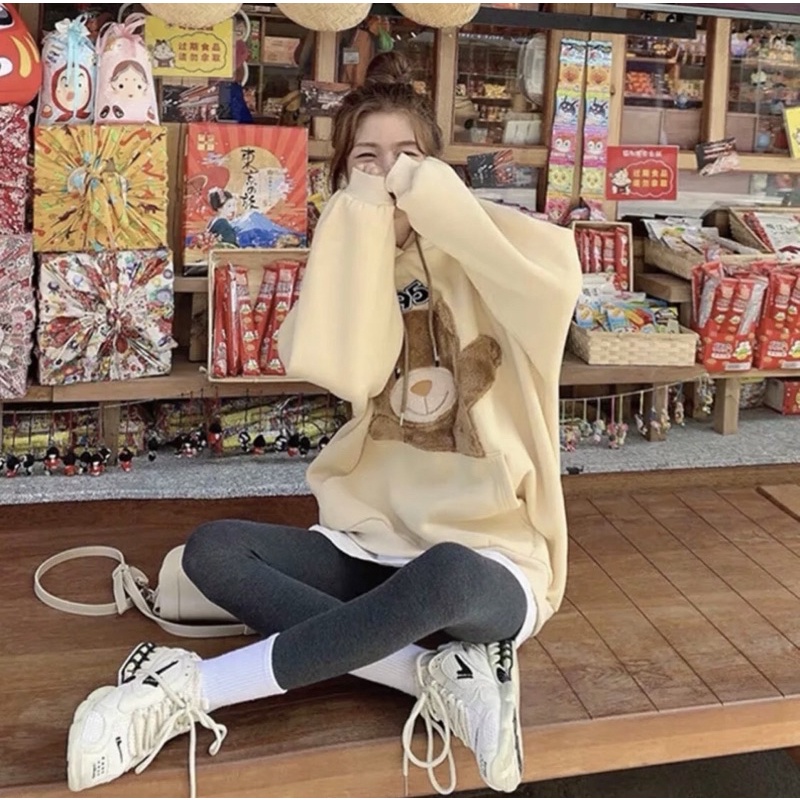 [new] Áo Hoodie Nỉ bản Thêu TEDDY Xịn Ulzzang Chống Nắng, Dày dặn