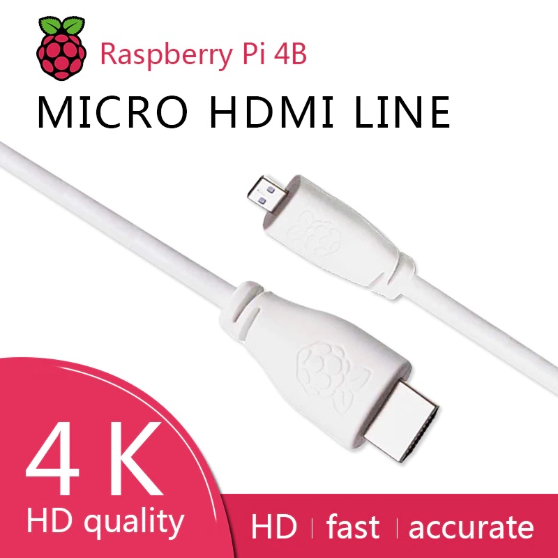 Cable chuyển microHDMI to HDMI Official dành cho Raspberry Pi 4 - Hàng Chính Hãng | WebRaoVat - webraovat.net.vn