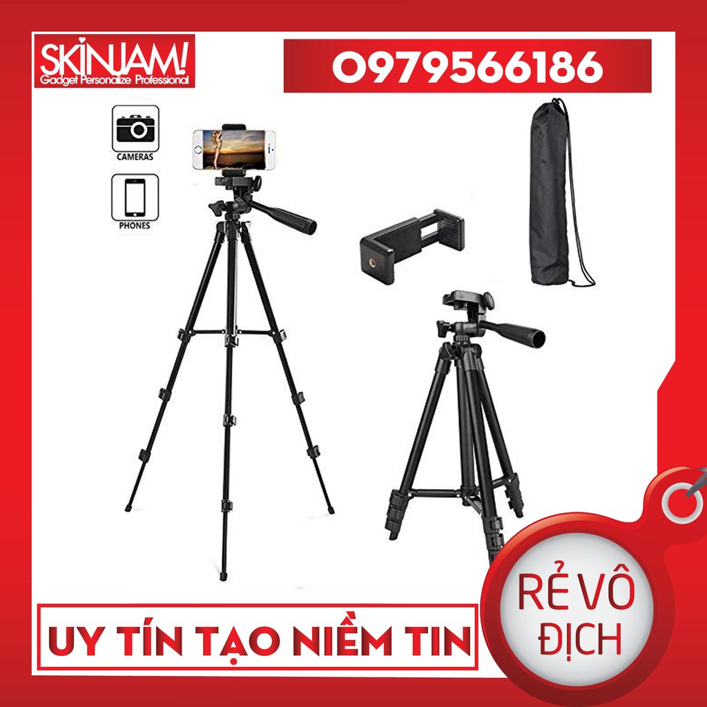 Chân Giá Đỡ Cao Cấp Tripod 3388 Dùng Cho Máy ảnh/ Điện thoại / Camera Có bluetooth Remote