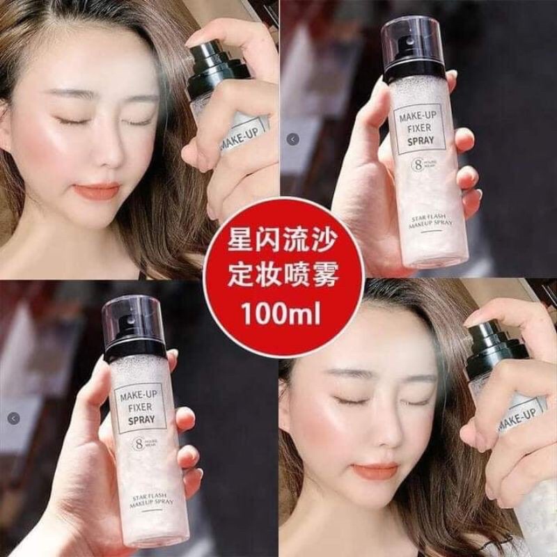 Xịt khoá lớp trang điểm có nhũ HUNMUI Make-up Fixer Spray 100ml | BigBuy360 - bigbuy360.vn