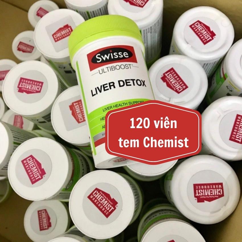 Viên Uống Thải độc gan Liver Detox Swisse của Úc 120 viên, hàng chuẩn