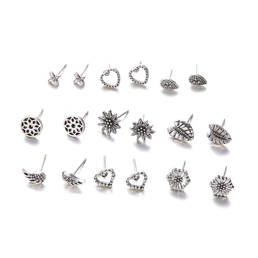 Set 9 Đôi Khuyên Tai Phong Cách Bohemian Cổ Điển Dành Cho Nữ