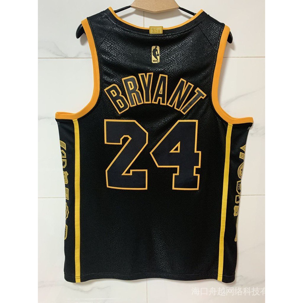 NBA jersey Los Angeles Lakers Không. Áo Bóng Rổ Màu Đen Kobe Bryant 24 Kobe Bryant