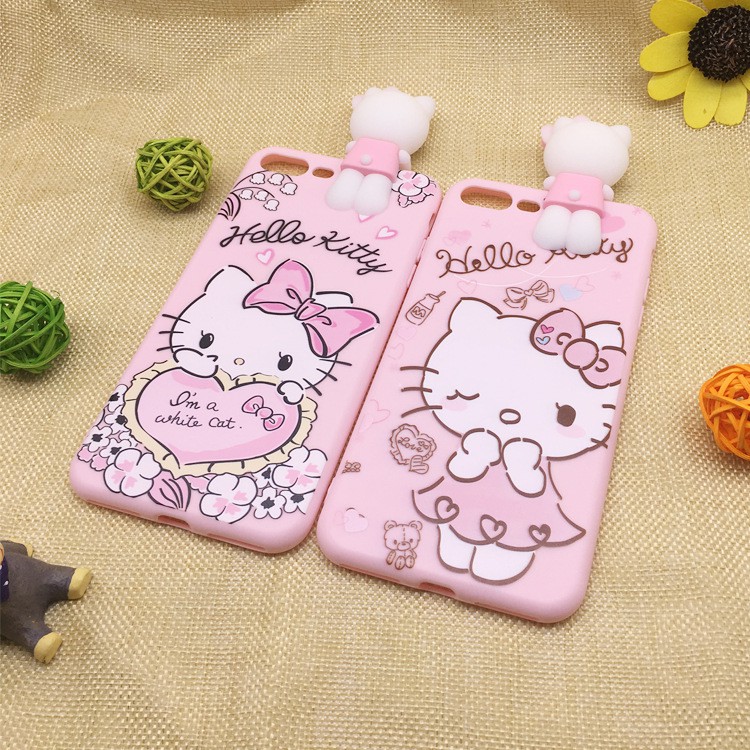 Ốp Lưng Thú Leo Hello Kitty b14m Dễ Thương Cho IPhone