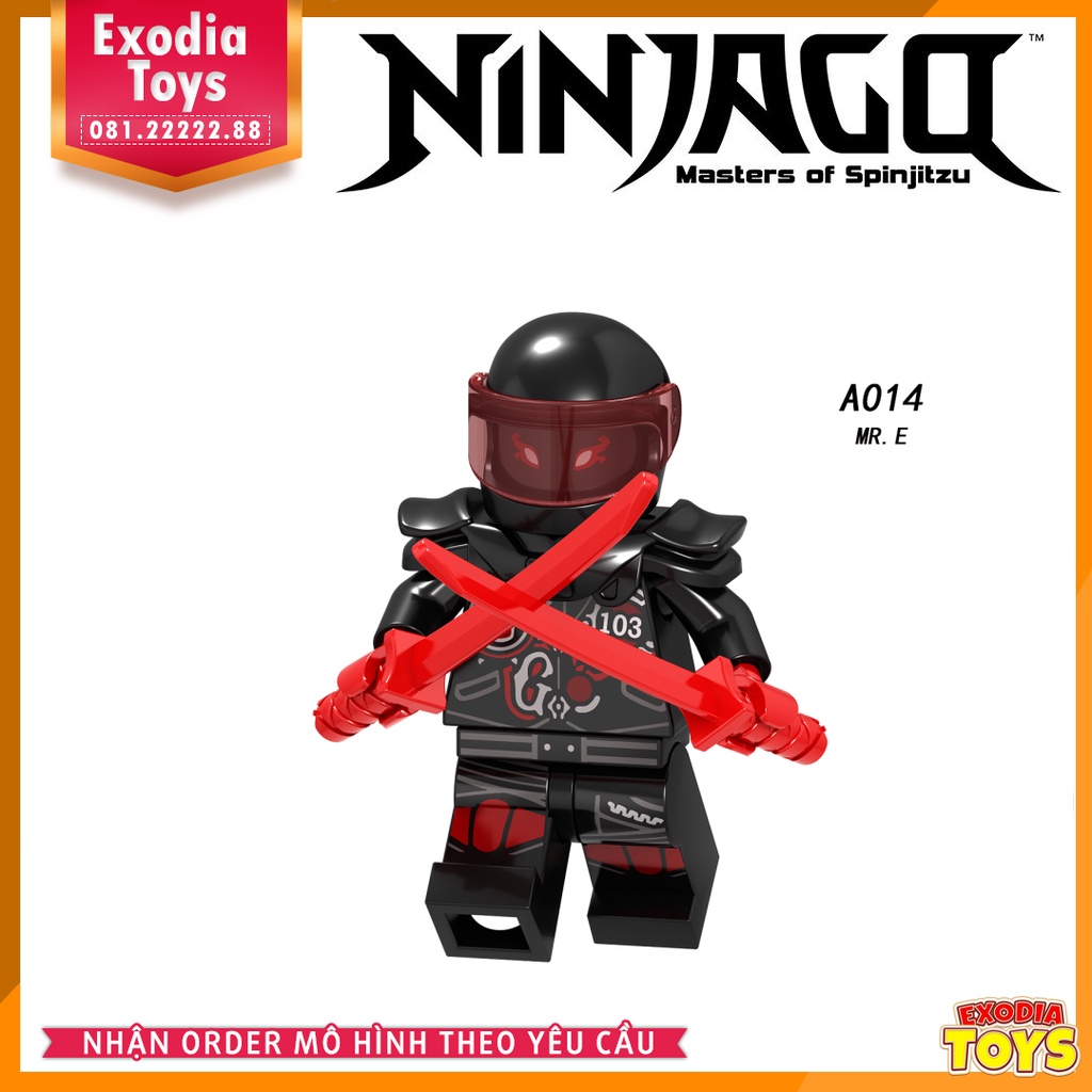 Xếp hình Minifigure Nhân vật Ninjago : Master Of Spinjitzu Season 8 - Đồ Chơi Lắp Ghép Sáng Tạo - LELE A009-A016