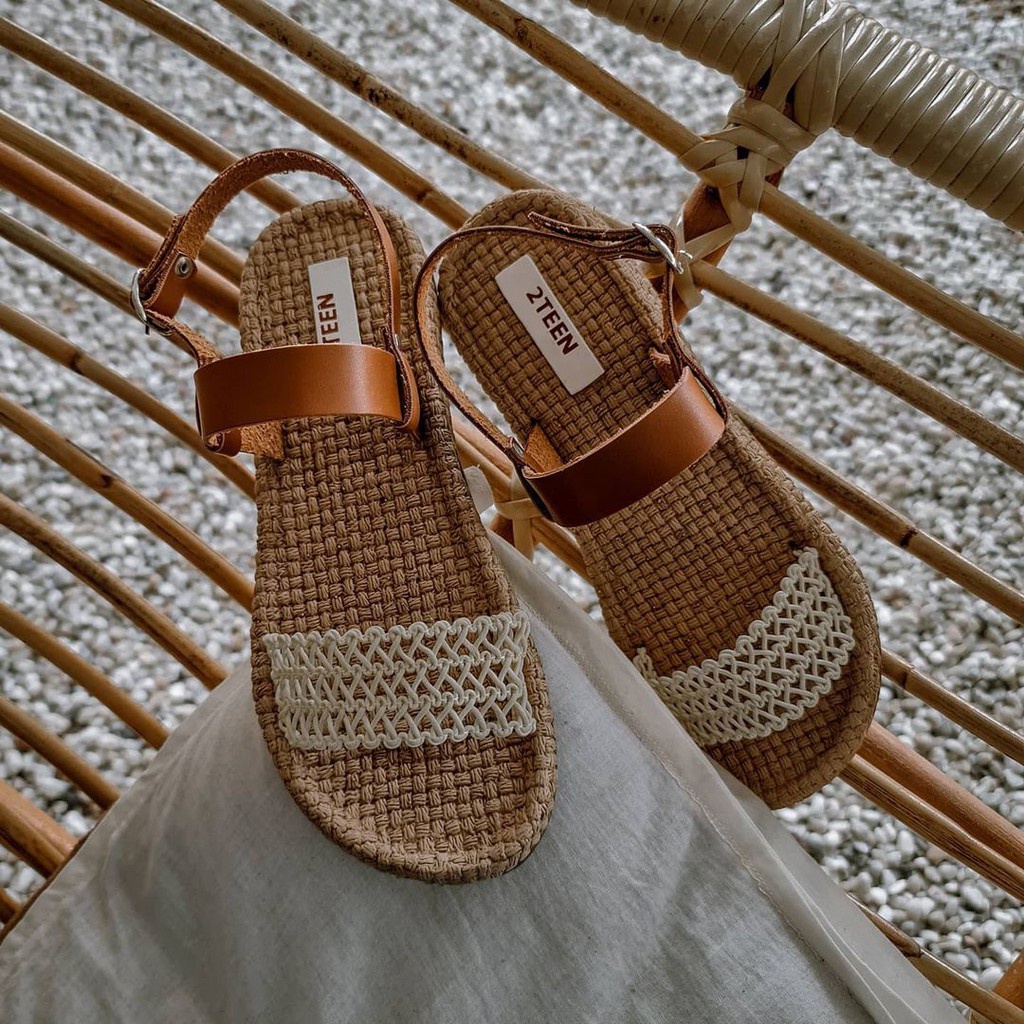 DÉP SANDAL NỮ QUAI NGANG ♥ TP13 HANDMADE2TEEN