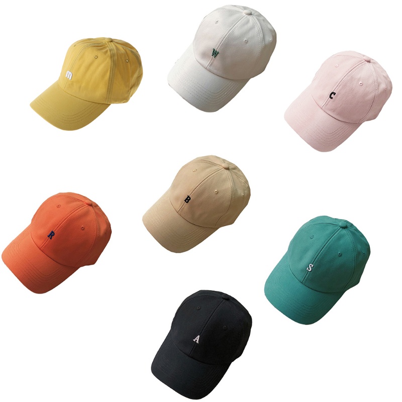 Mũ Lưỡi Trai Cotton Màu Trơn Thêu Họa Tiết Phong Cách Hiphop