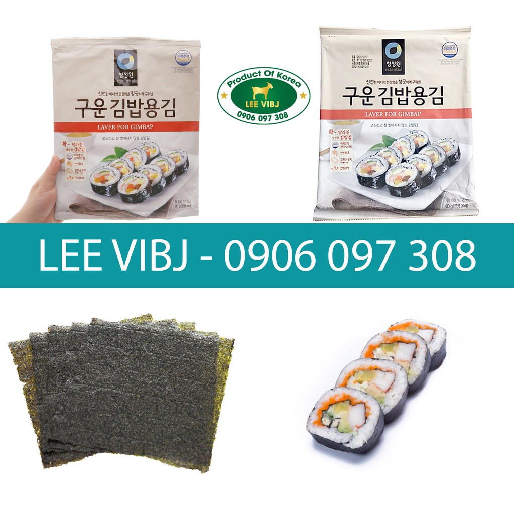 Rong Biển Cuộn KimBap Chung Jung One Hàn Quốc