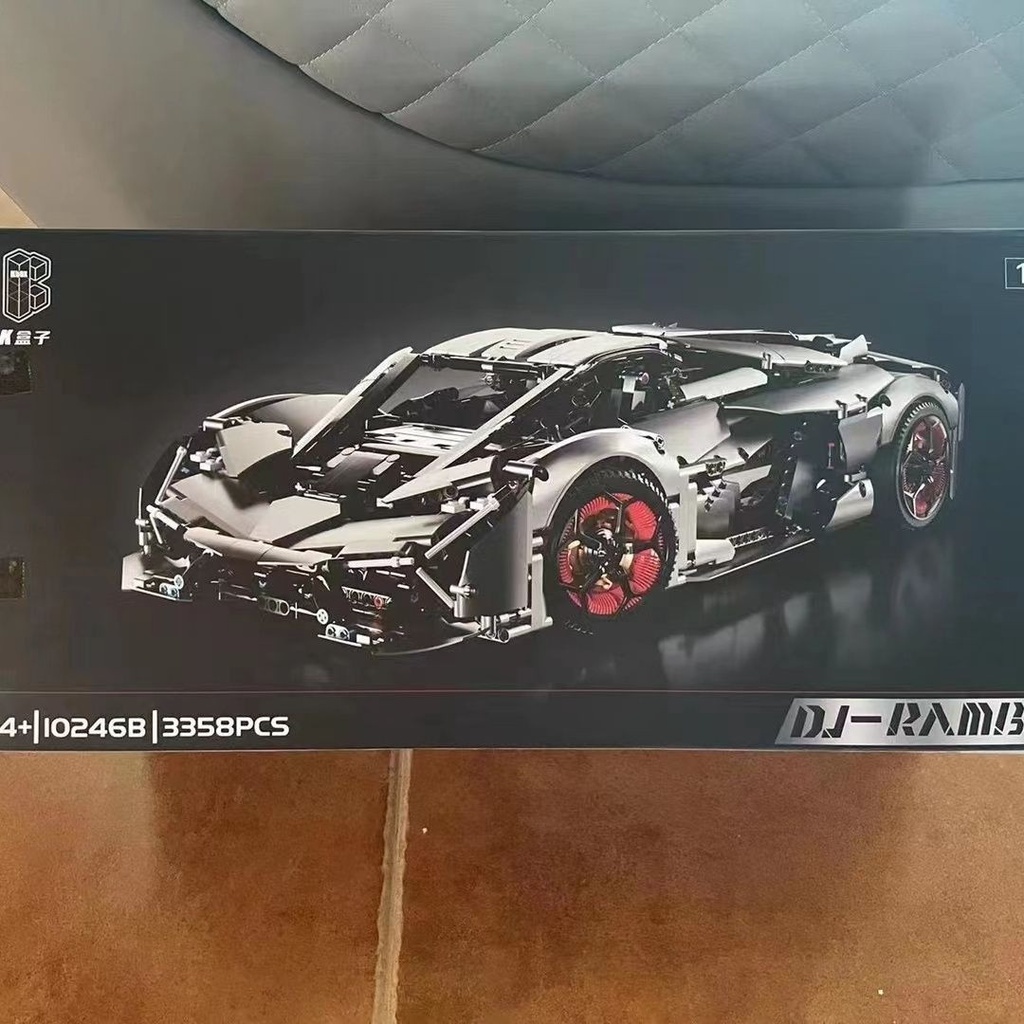 Đồ chơi Lắp ráp mô hình Technic 100246B siêu xe DJ-RAMBORGHINI MÀU ĐEN