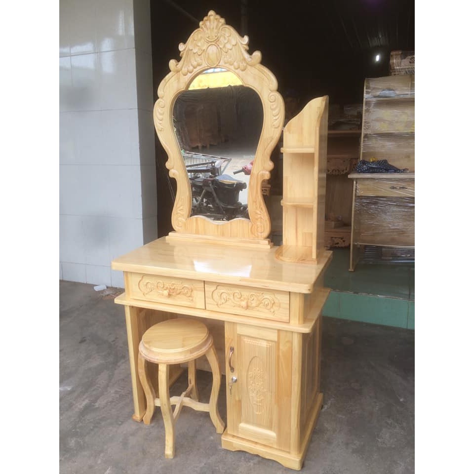 Bàn trang điểm gỗ Thông - Đồ Gỗ Vinh