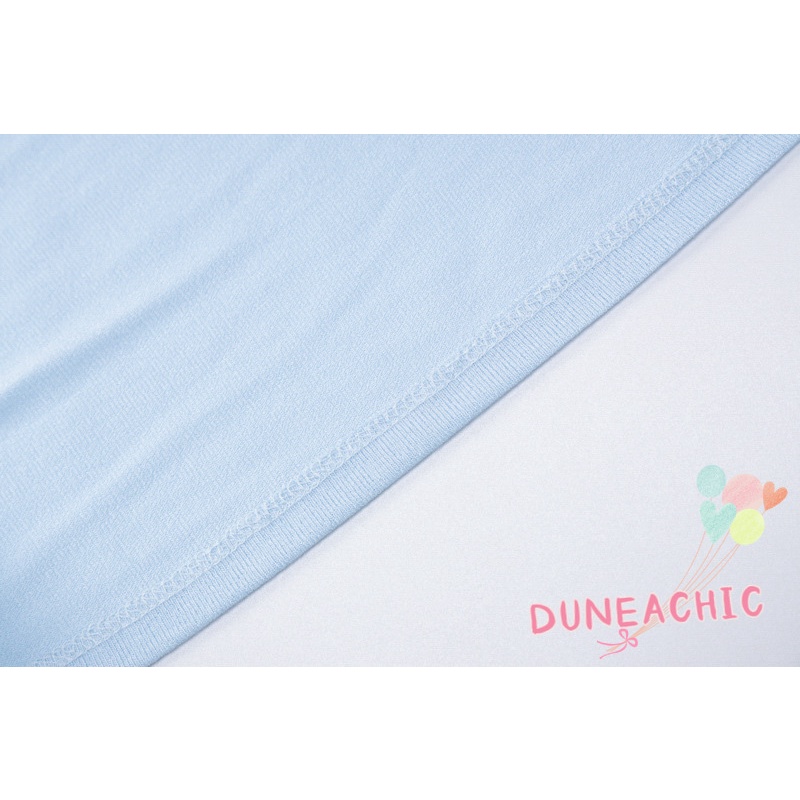 DUNEA Áo Sơ Mi Tay Dài Cổ Yếm Xếp Ly Thiết Kế Ngọt Ngào Cho Nữ