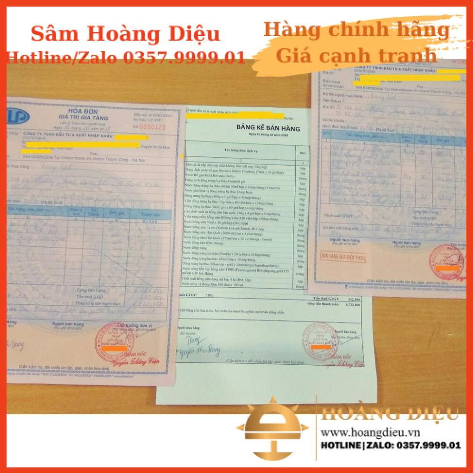 Sâm Hoàng Diệu - Viên Đạm Tổng Hợp Hồng Sâm Nhung Hươu Linh Chi Đỏ Gold 120 viên