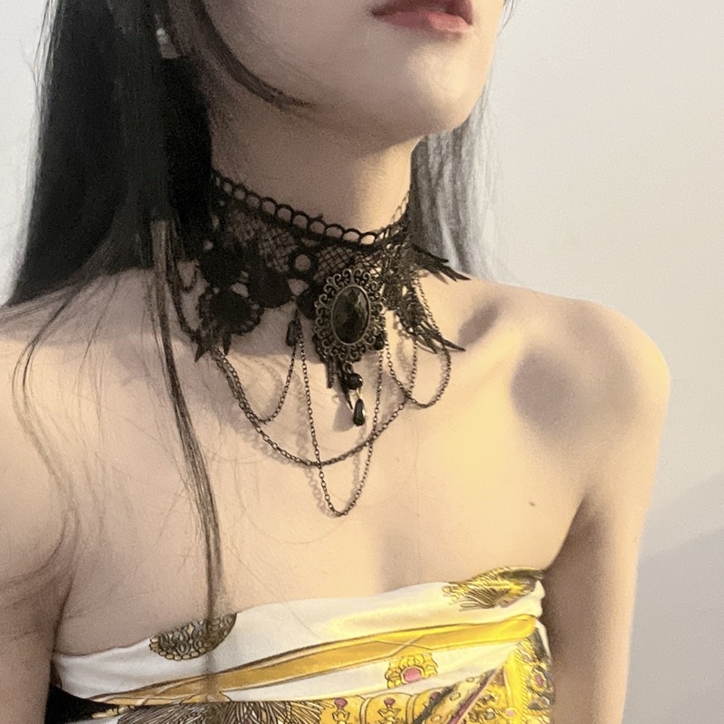 Choker cổ điển - Vòng cổ cổ điển nữ cosplay