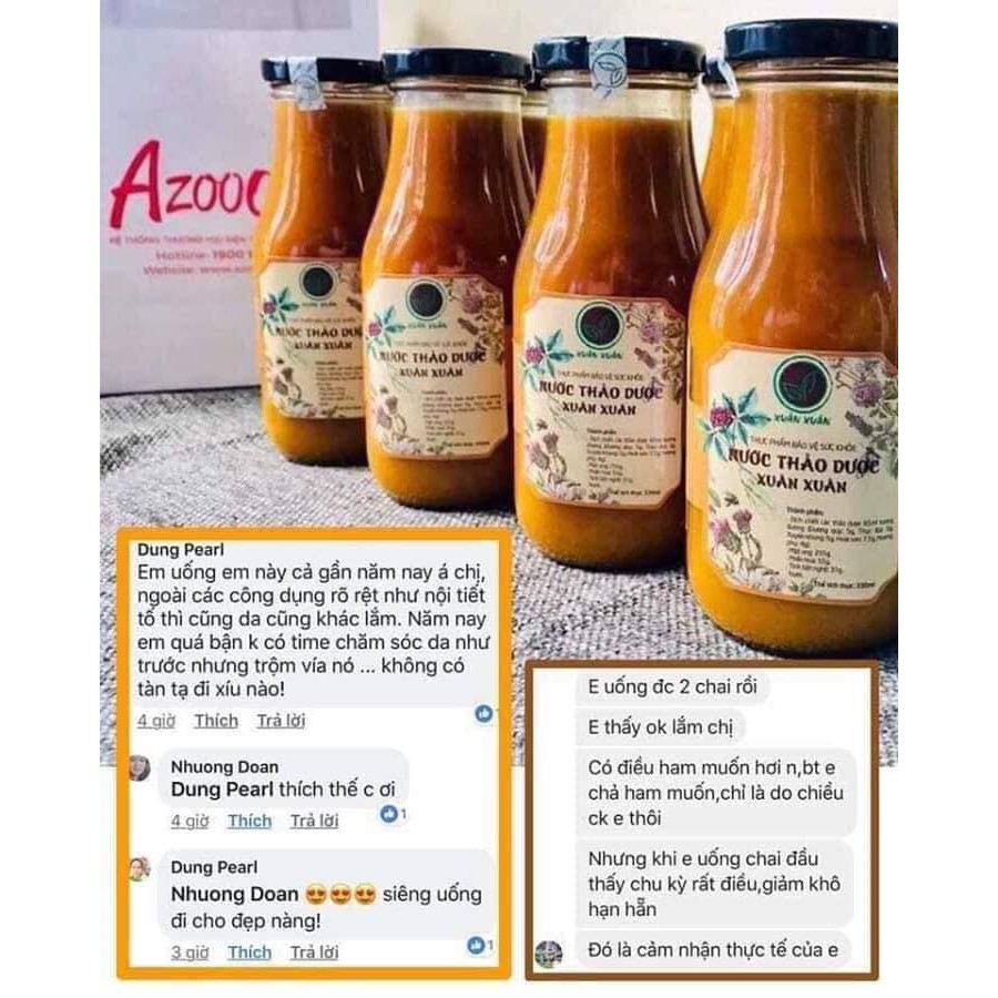 [Hàng chuẩn] Nước thảo dược Xuân Xuân – Tăng nội tiết tố nữ | BigBuy360 - bigbuy360.vn