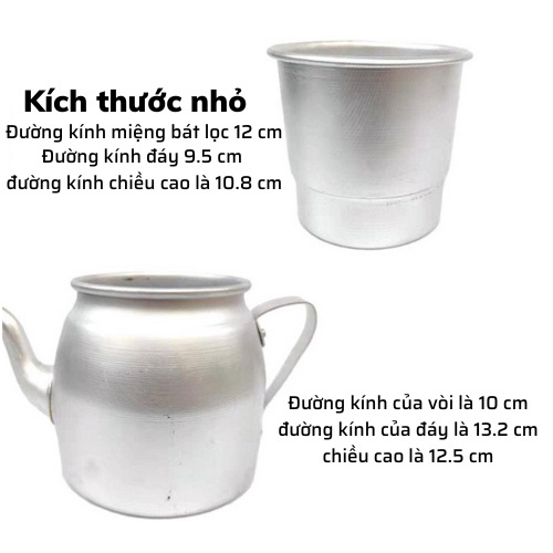 Phin cafe pha cà phê nhôm loại to cỡ lớn đẹp 1 lạng và 2 lạng dùng gia đình hoặc bán quán - Dụng Cụ Pha Chế Đà Nẵng