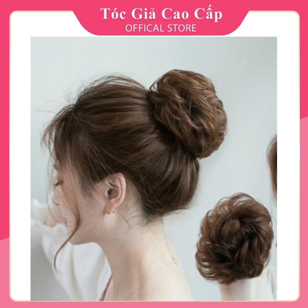 Tóc Giả Búi Xoăn Dành Cho Nữ Đẹp, Tiện Lợi Sử Dụng Đi Chơi Đi Tiệc.