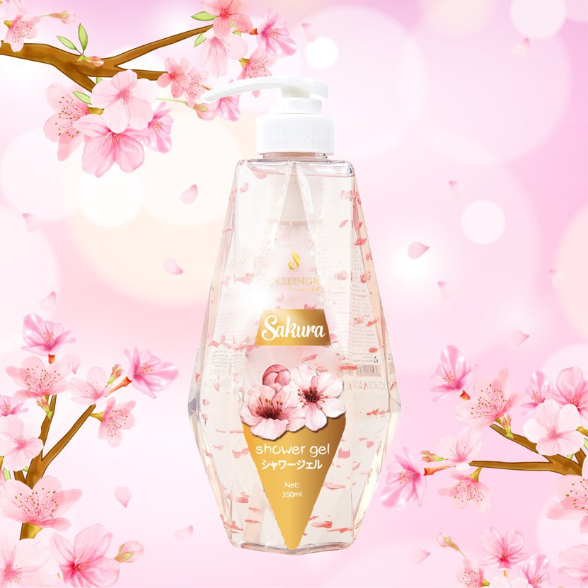 Sữa Tắm Sakura - Thơm Mềm Mịn Da (chiết xuất hoa anh đào, chống lão hóa làn da) | BigBuy360 - bigbuy360.vn