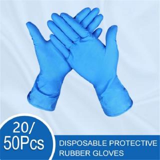 Set 20 / 50 Găng Tay Y Tế Màu Xanh Bằng Nhựa Pvc Dùng Một Lần Tiện Dụng