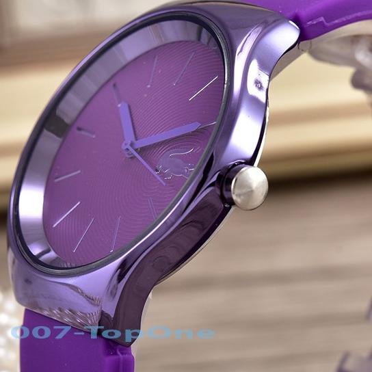 Đồng Hồ Đeo Tay Dây Cao Su LC2696-Purple Dành Cho Nam Và Nữ