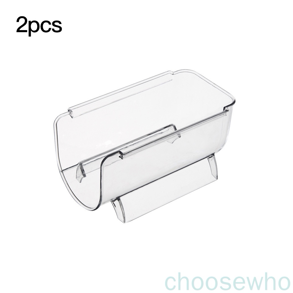 Set 2 giá đỡ chai rượu bằng nhựa PP trong suốt