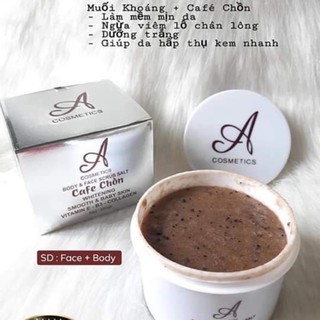 TẨY TẾ BÀO CHẾT FACE VÀ BODY CÀ PHÊ CHỒN ( CHÍNH HÃNG )