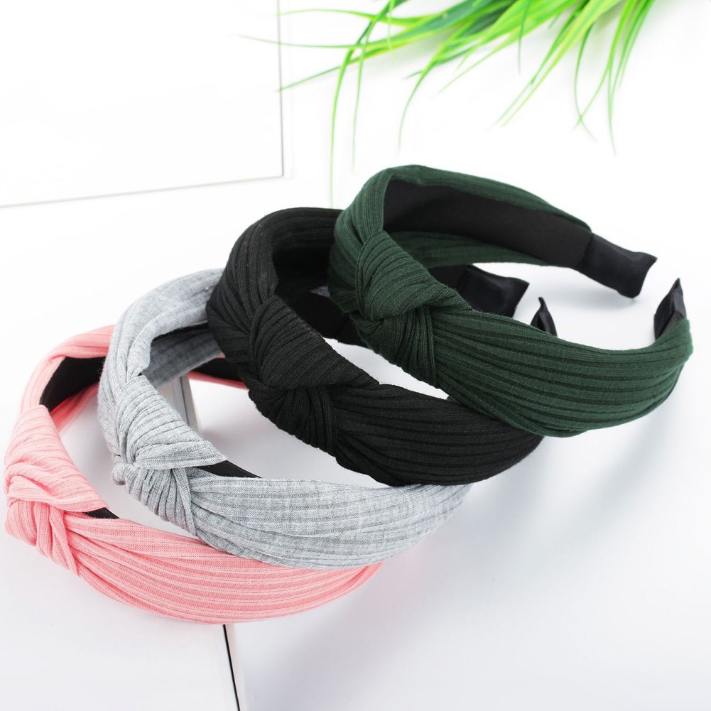 Cài Tóc Nữ Màu Trơn Kẻ Sọc Thời Trang