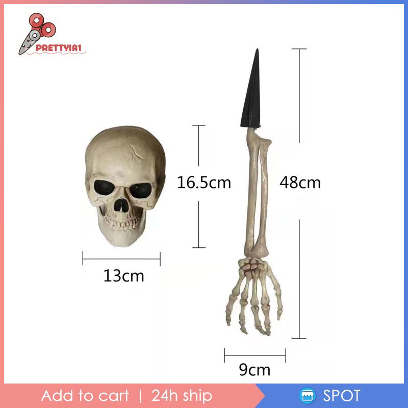 Bộ Xương Trang Trí Halloween Kinh Dị Prettyia1