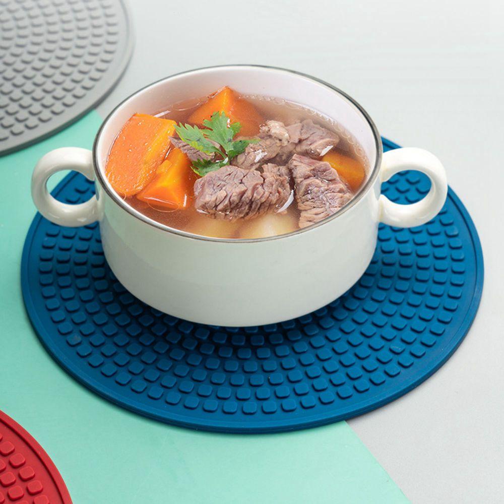 Thảm Silicon Lót Bàn Ăn Hình Tròn Đa Năng Tiện Dụng