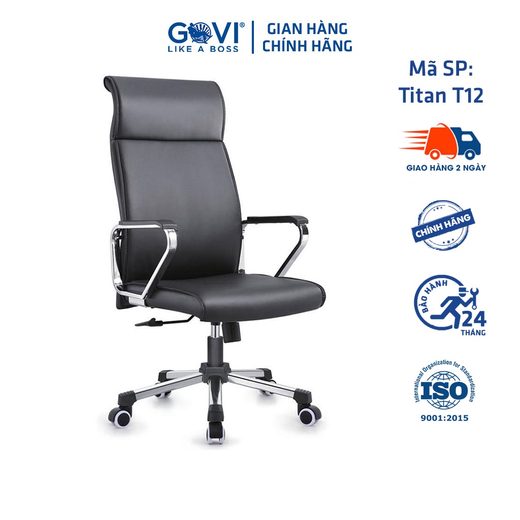 Ghế giám đốc GOVI Titan T12 Da Microfiber sang trọng