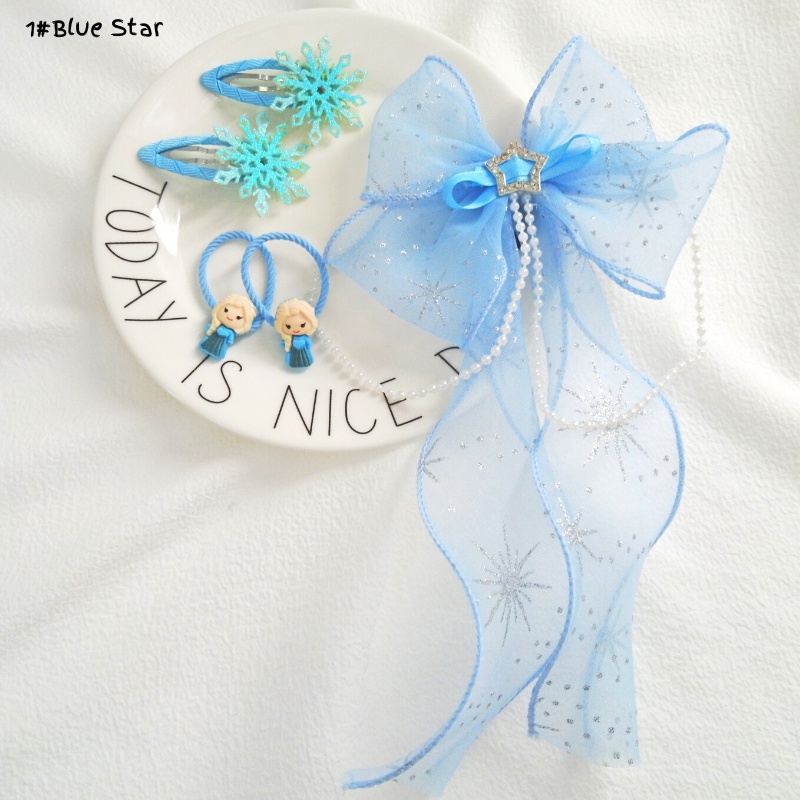 Set 5 Kẹp Tóc Nơ Thời Trang Cho Bé