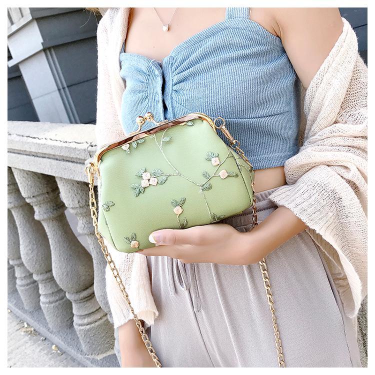 Túi đeo chéo vai HAPPY HOMLIV bằng vải thời trang sành điệu cho nữ