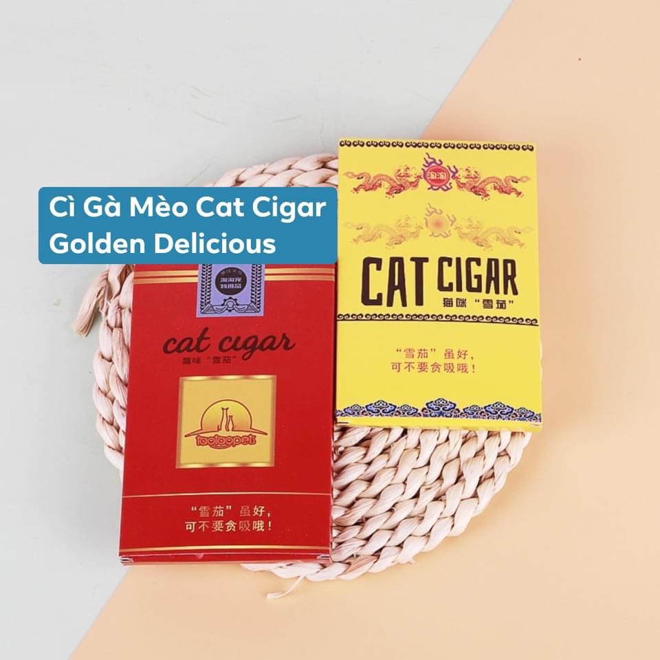 Xì Gà Cigar Cho Mèo - Khử Mùi Hôi Miệng Cho Mèo - Tốt Cho Hệ Tiêu Hóa - Khử Búi Lông Trong Ruột