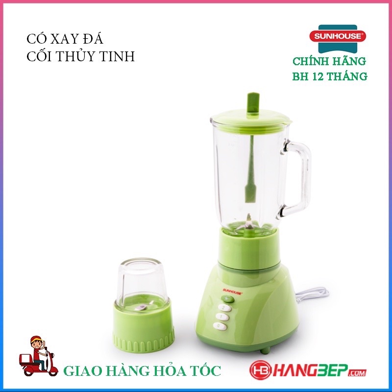 Máy xay sinh tố Sunhouse cối thủy tinh SHD5112 xanh