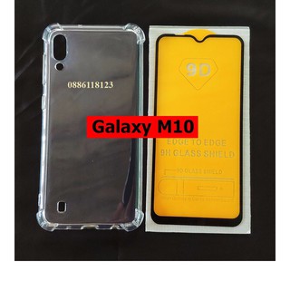  Bộ ốp lưng chống sốc kính cường lực full màn hình Samsung Galaxy M10