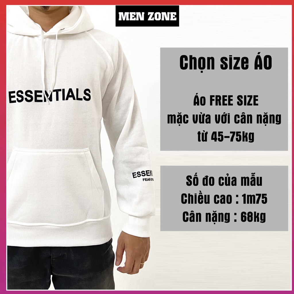 Áo Hoodie Nỉ Có Mũ Form Rộng MENZONE Nhiều Màu Unisex Nam Nữ Ulzzang [ES]