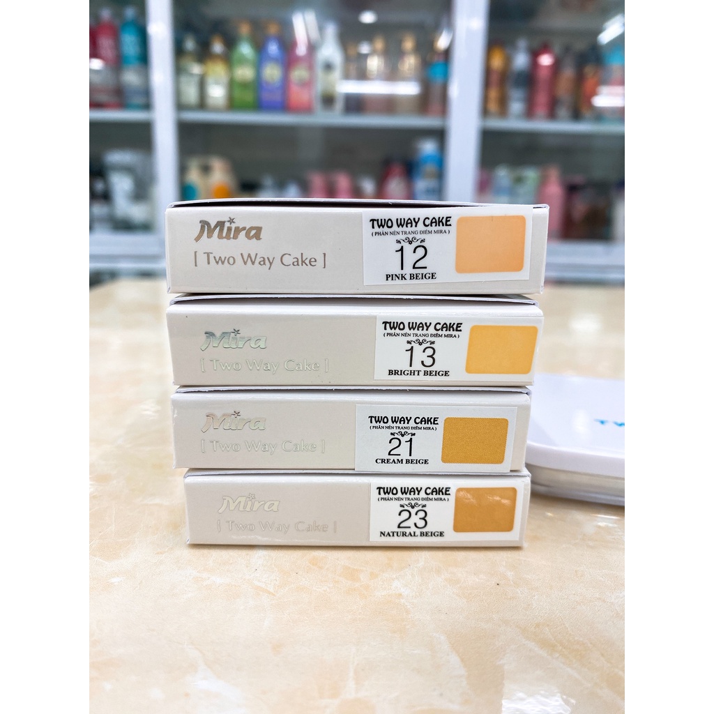 Phấn Nén Trang Điểm Kiềm Dầu Mira Long Lasting UV Two Way Cake 12g