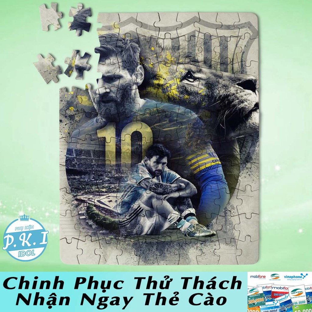 QUÀ TẶNG THỂ THAO - Xếp Hình Puzzle Lionel Messi - Tặng Thẻ Cào Cho Khách Chinh Phục Được