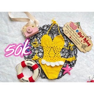 [SALE XẢ KHO]BIKINI LEN LIỀN THÂN CHO BÉ TỪ 5-13kg ĐI BƠI ĐI TẮM BIỂN