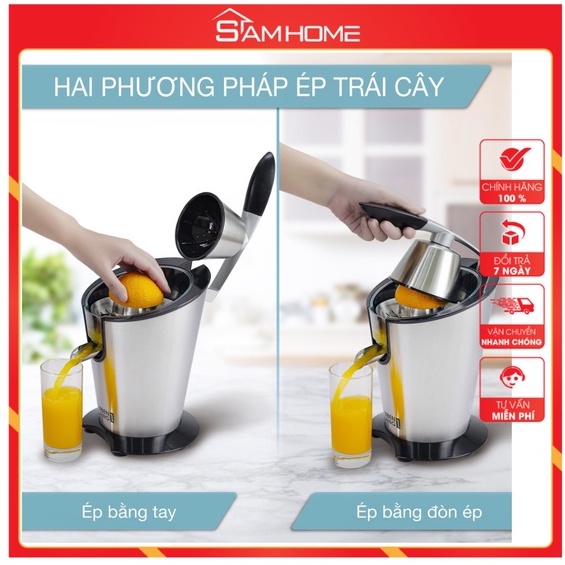 Máy vắt cam LEBENLANG LBC388 cao cấp bằng inox, dung tích 400ml - hàng chính hãng