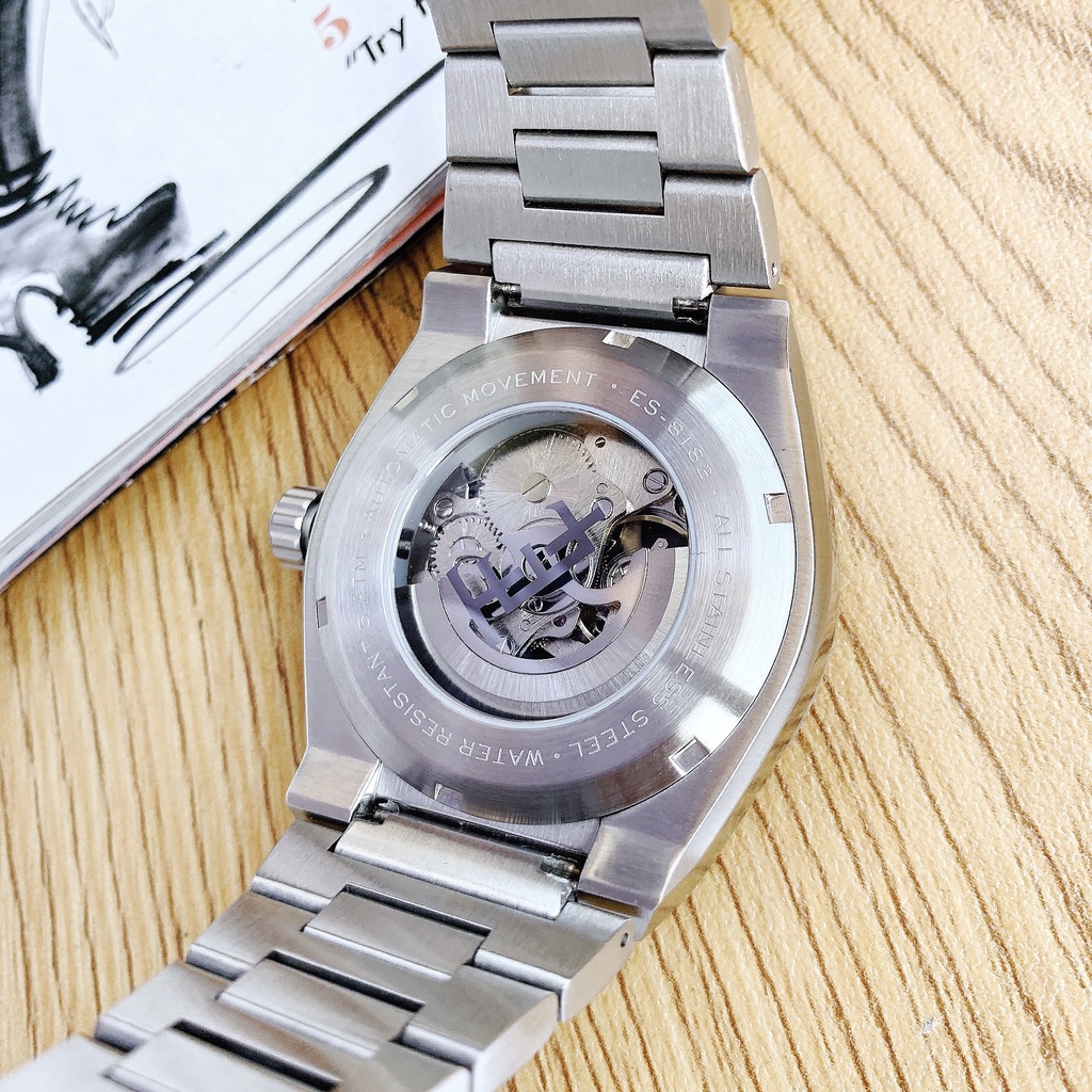 Đồng Hồ Nam THOMAS EARNSHAW ES-8182-44 Automatic Dây Sắt Mặt Xanh Lá