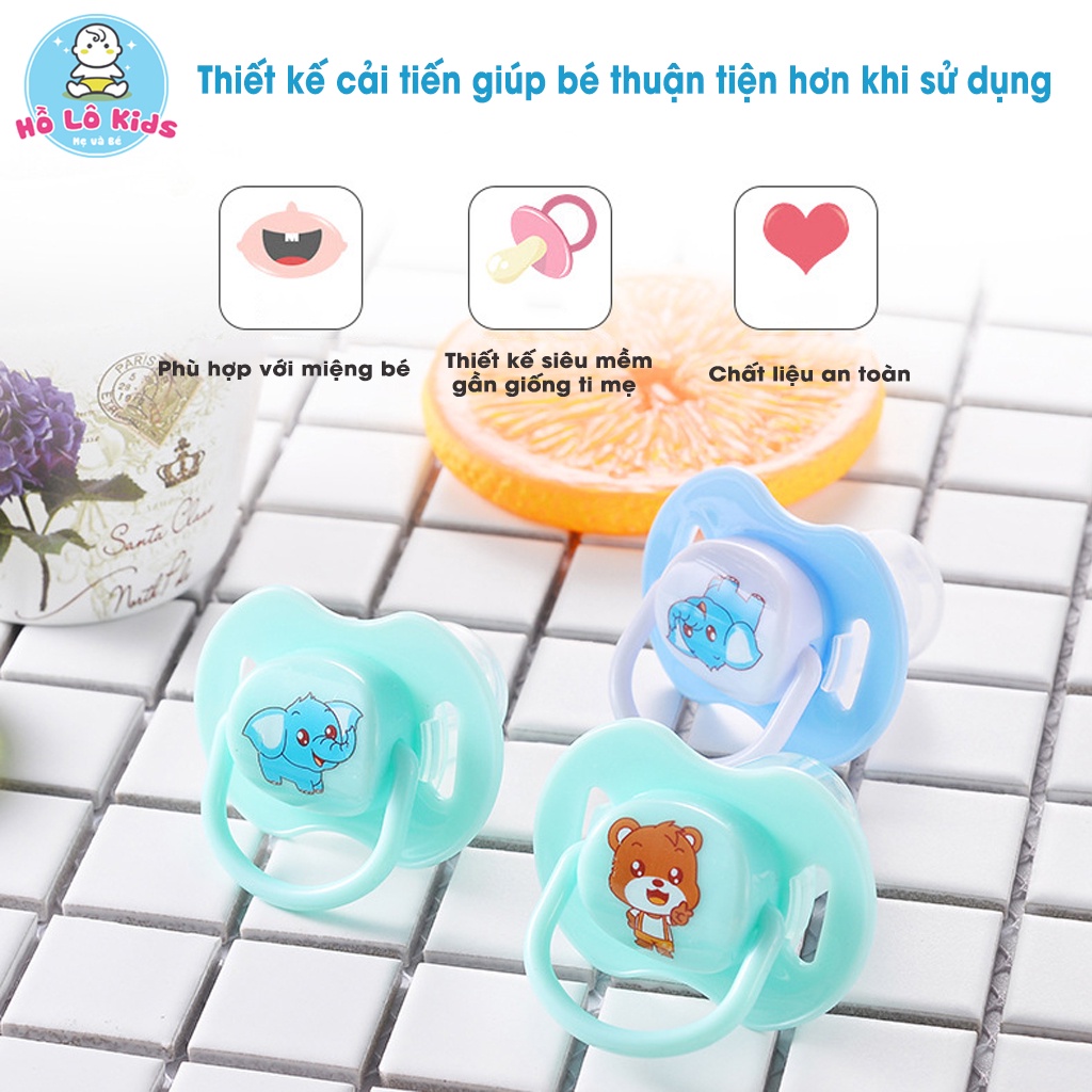 Ti giả cho bé từ 0-1 tuổi có nắp đậy hàng cao cấp Hồ Lô Kids