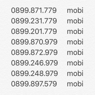 Sim số đẹp mobi khuyến mãi đồng giá 900k/sim